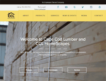 Tablet Screenshot of capecodlumber.com